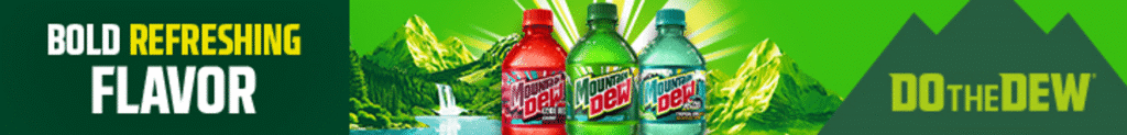 Denali Dew Flavors Banner