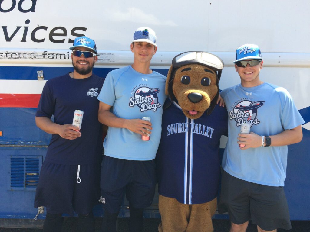 Sabre Dogs With Mascot 2