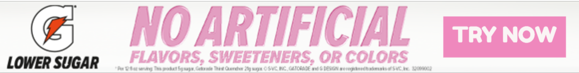Gatorade Lower Sugar Banner